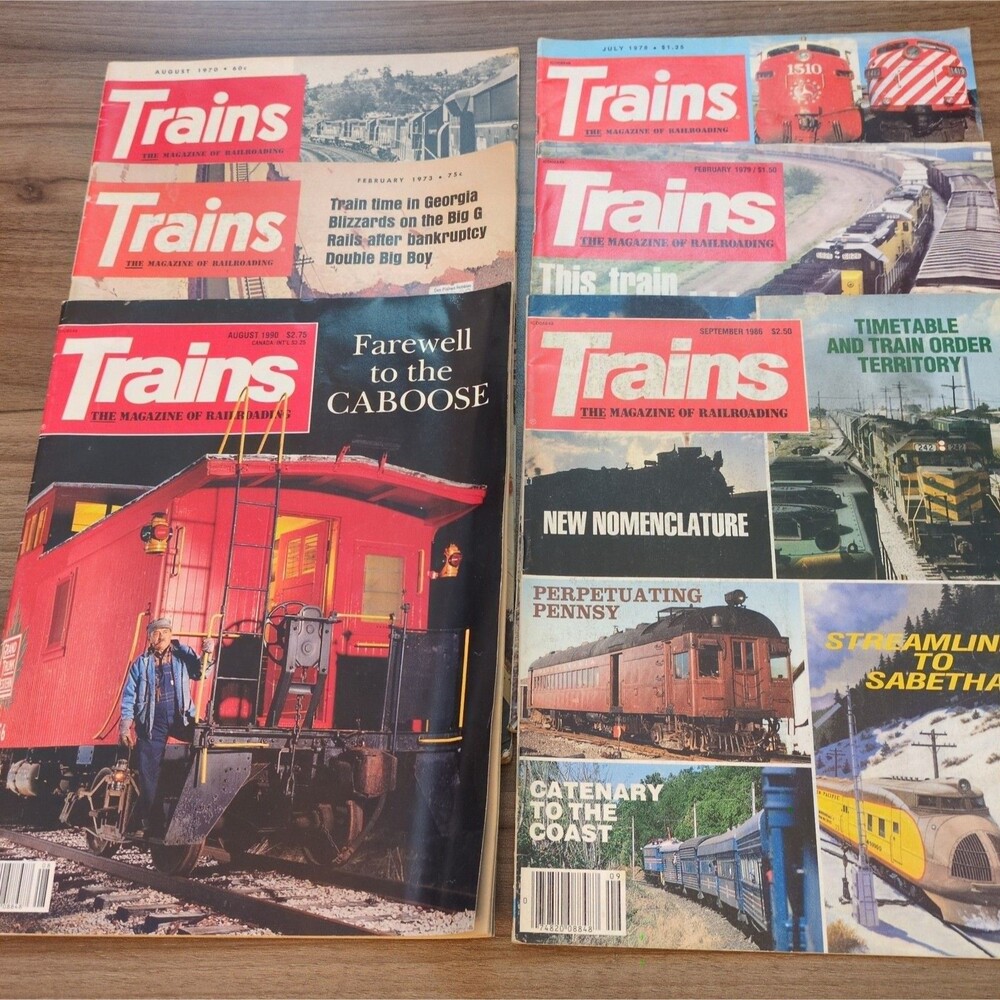 (6) Trains The Magazine Of Railroading Magazines